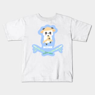 Monk Kawaii Panda Kids T-Shirt